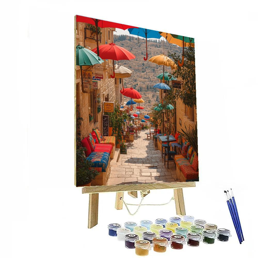 Color Streams At Rainbow Street Amman Jordan Paint by numbers kits