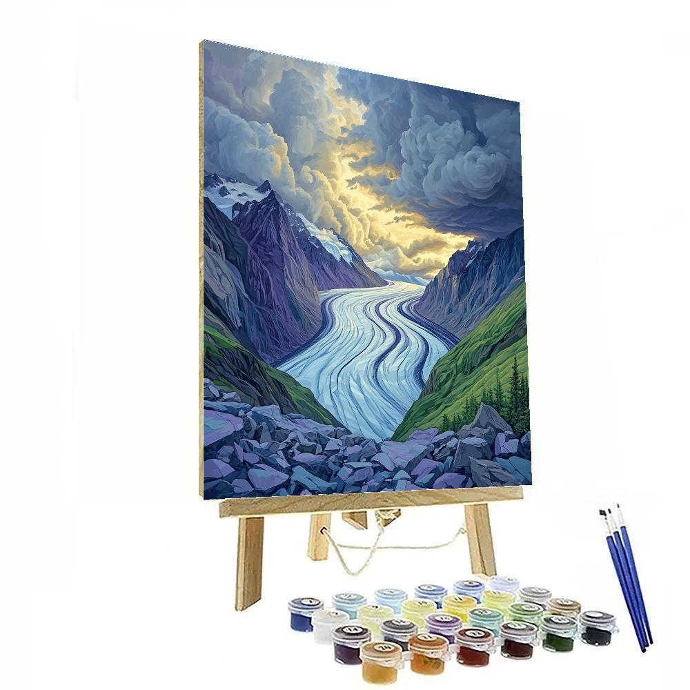 Frederick Varley Inspired Stormlight Over Glacier Valley Number painting