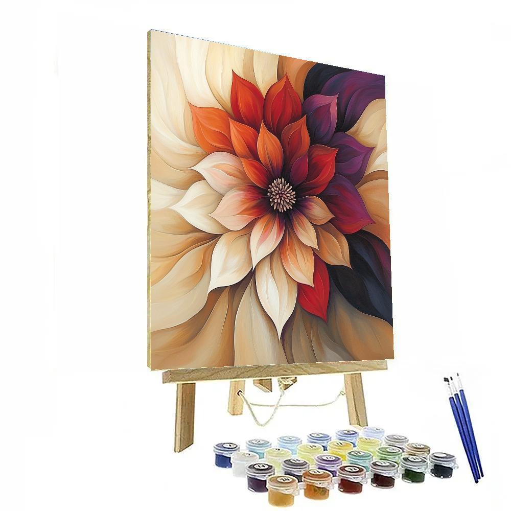 Georgia OKeeffe Inspired Nebula Bloom In Desert Canyon Number painting