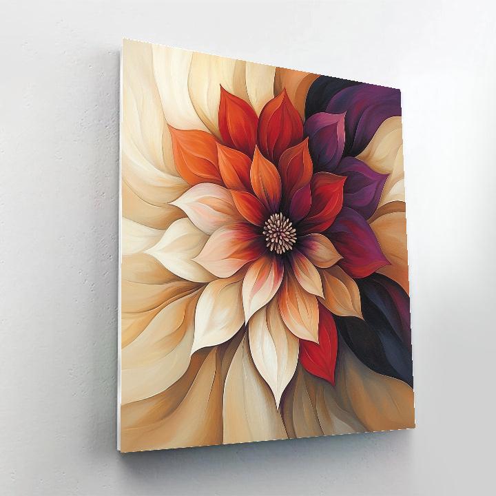 Georgia OKeeffe Inspired Nebula Bloom In Desert Canyon Number painting