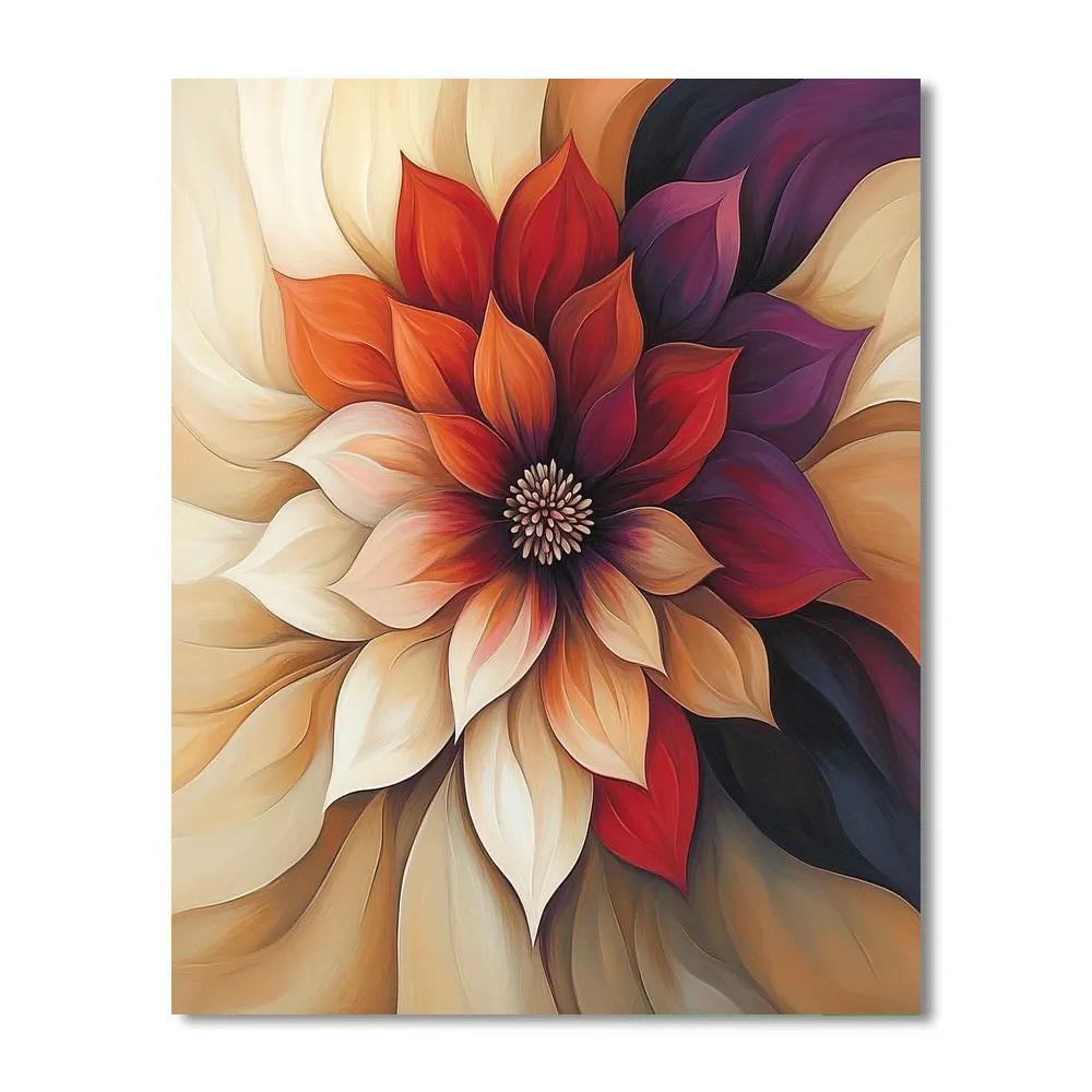 Georgia OKeeffe Inspired Nebula Bloom In Desert Canyon Number painting