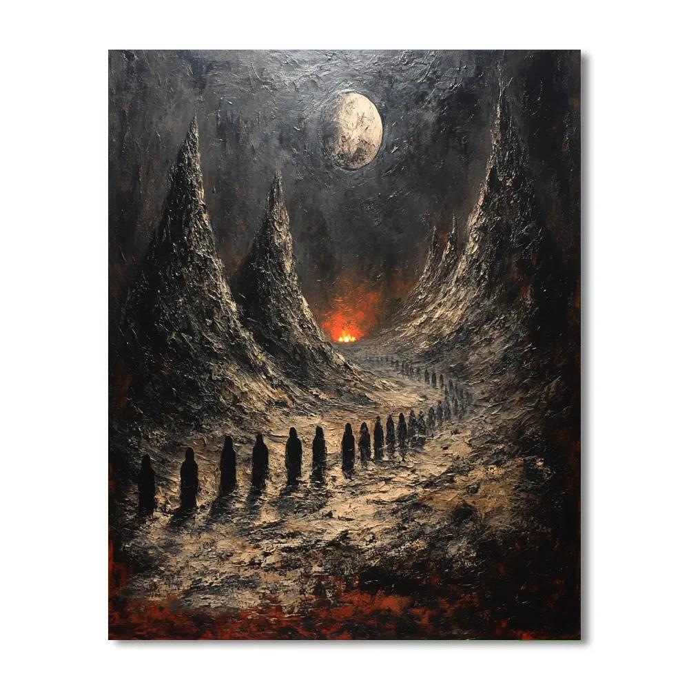 Goya Inspired Night Procession Numbered painting kits