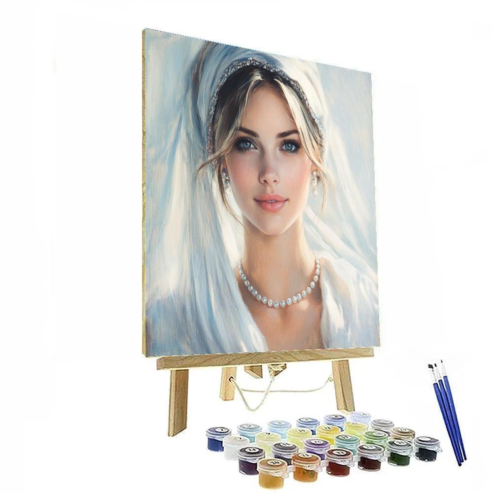 Sargent Inspired Portrait In White paint by number