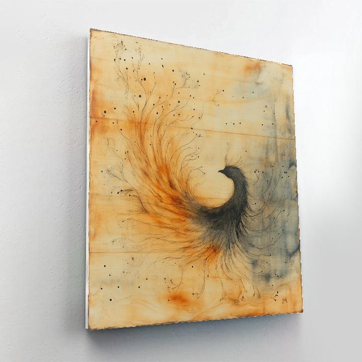 Leonardo Da Vinci Inspired Phoenix Ash Patterns painting number kit