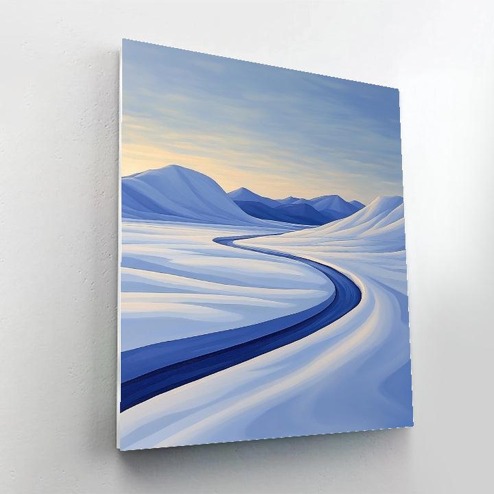 Lawren Harris Inspired Silent Snow Ridge And Shadowed Ravine Number painting