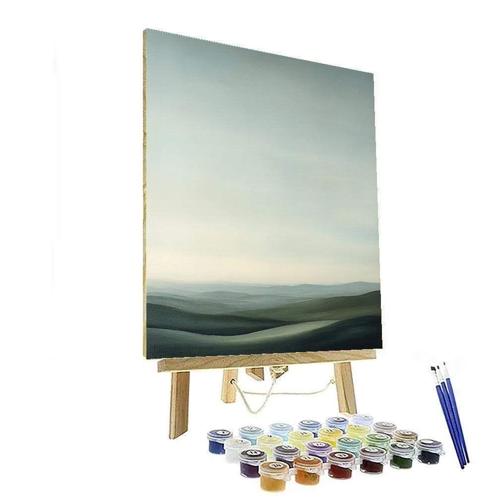 Leonardo Da Vinci Inspired Countryside Horizon Study Paint by numbers art