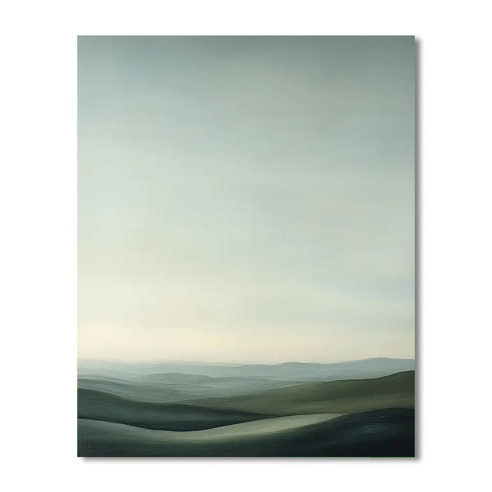 Leonardo Da Vinci Inspired Countryside Horizon Study Paint by numbers art
