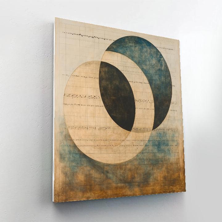 Leonardo Da Vinci Inspired Abstract Music Of Spheres paint by numbers