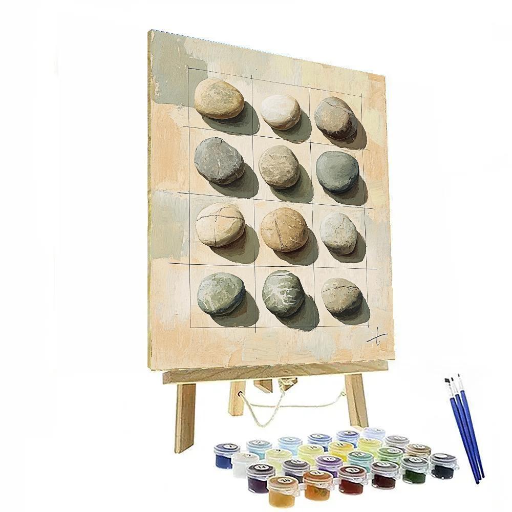 Leonardo Da Vinci Inspired Library Of Stones painting number kit