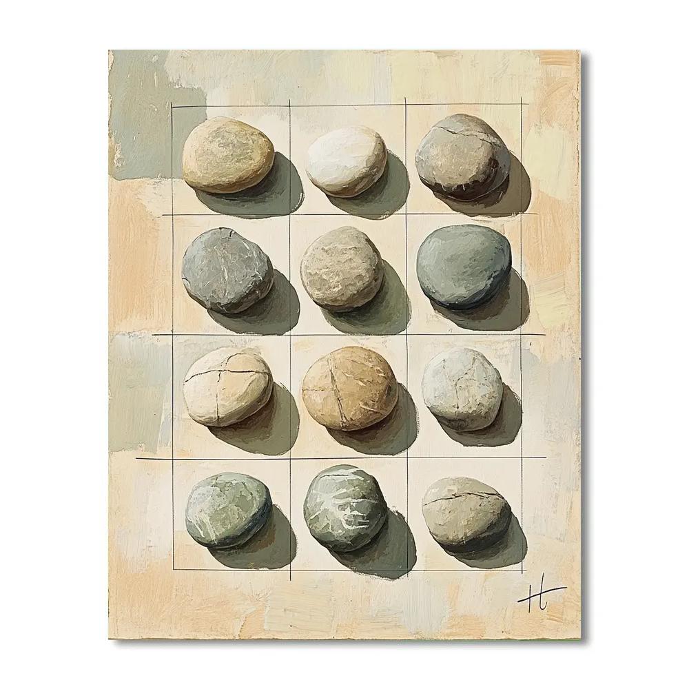 Leonardo Da Vinci Inspired Library Of Stones painting number kit