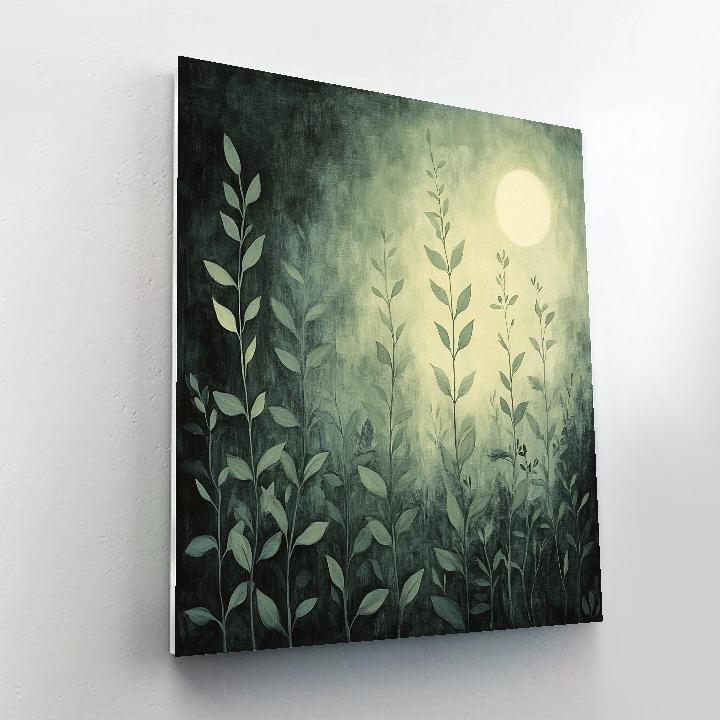 Leonardo Da Vinci Inspired Garden Of Moonlit Herbs paint by numbers