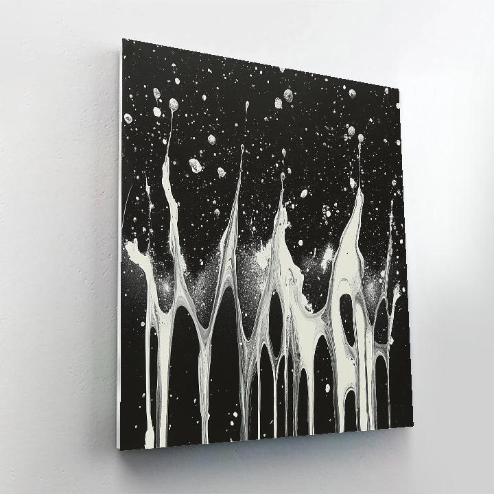 Pollock Inspired Meteor Shower Numbered painting kits