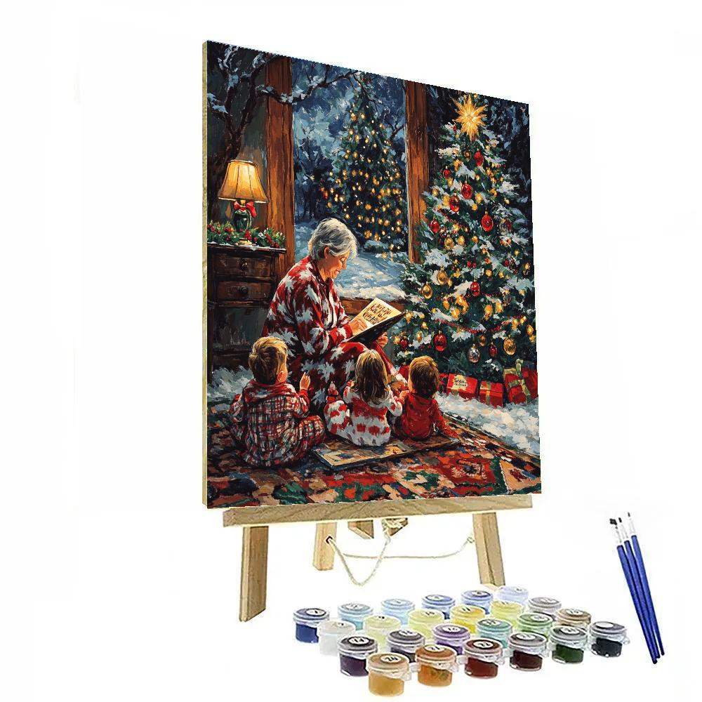 Starlit Window Storytime Number painting