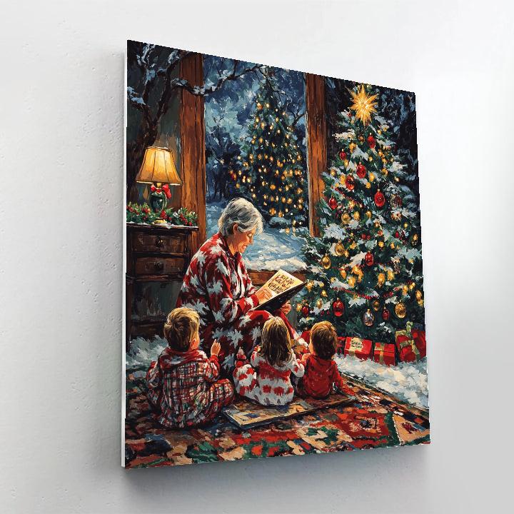 Starlit Window Storytime Number painting