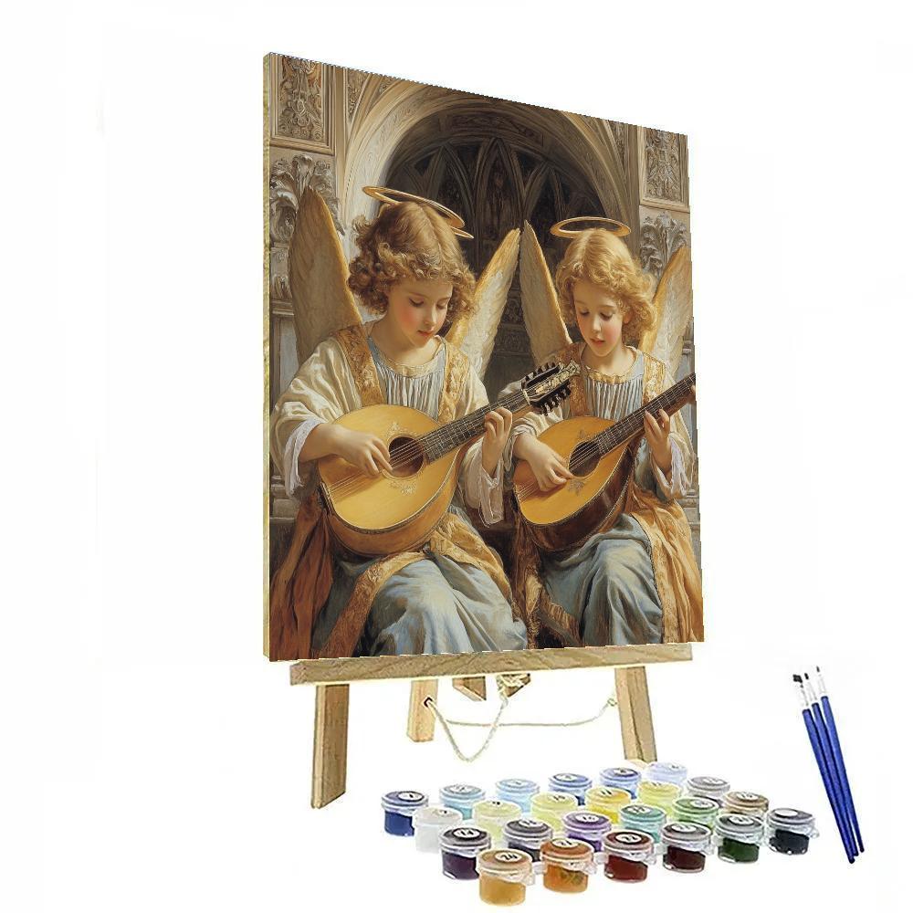 Raphael Inspired Angelic Musicians DIY paint by numbers
