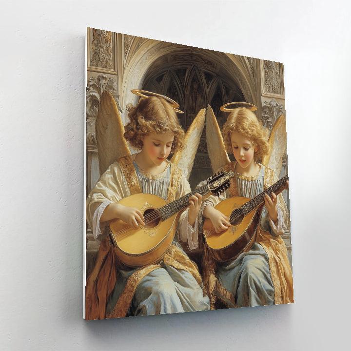 Raphael Inspired Angelic Musicians DIY paint by numbers
