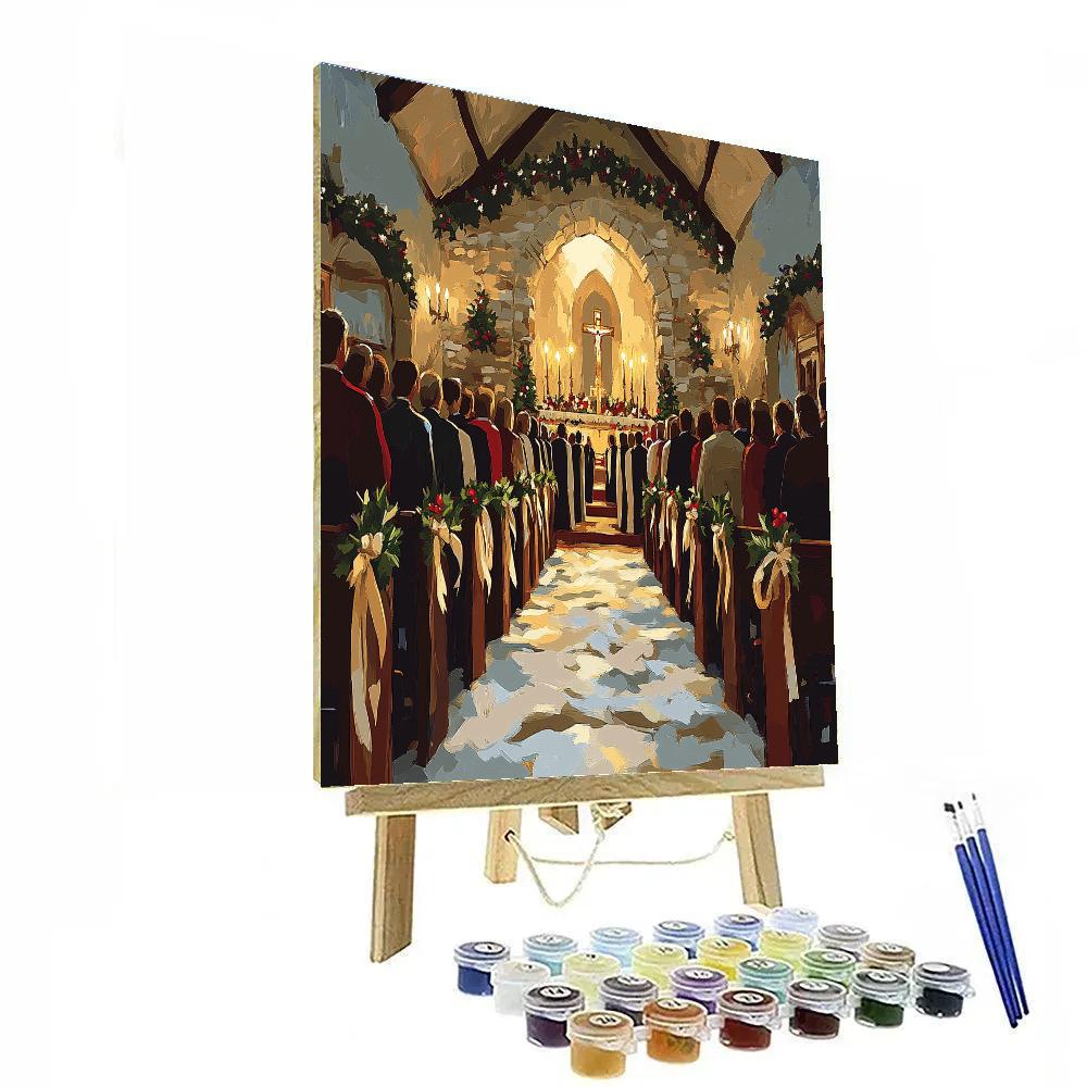 Candlelit Caroling In The Chapel Numbered painting kits