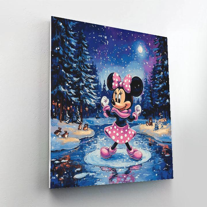Minnie Mouse Starry Skating Adventure Disney Inspired Numbered painting kits