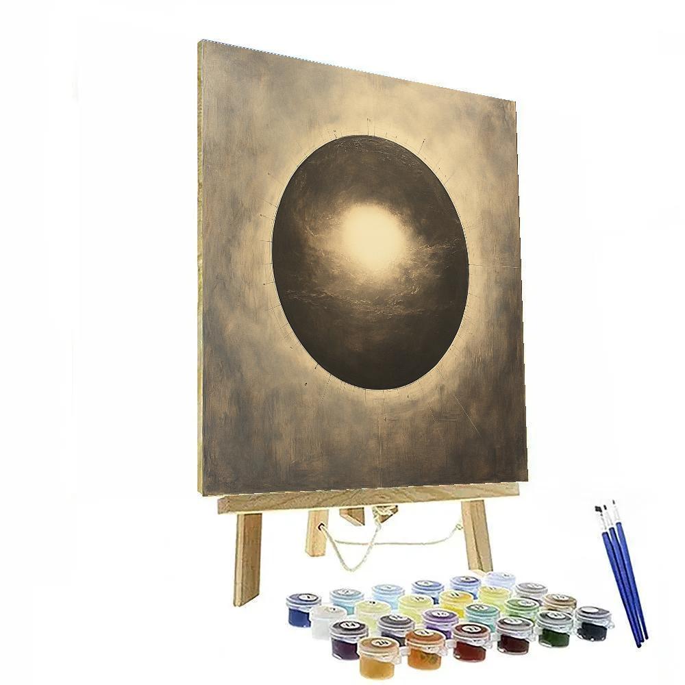 Leonardo Da Vinci Inspired Eclipse Penumbra Study Painting by numbers kit