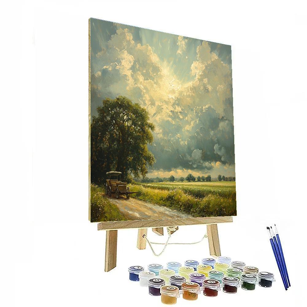 Constable Inspired Country Lane Paint by numbers kits