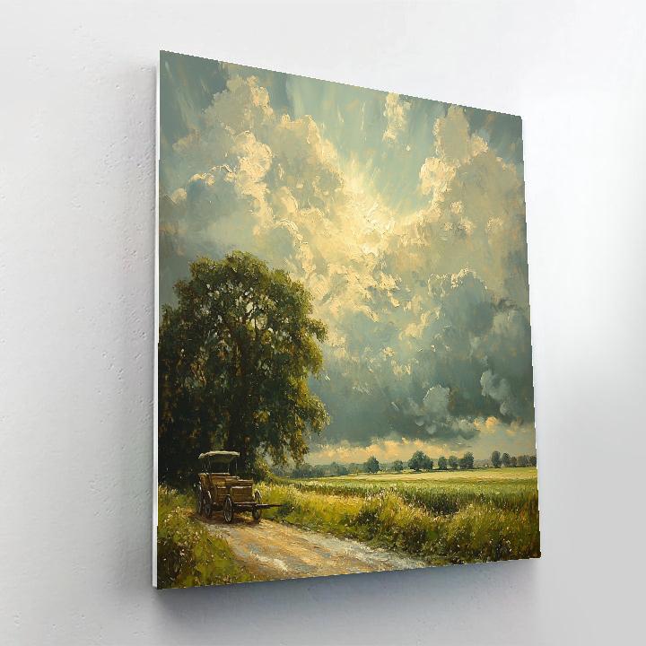 Constable Inspired Country Lane Paint by numbers kits