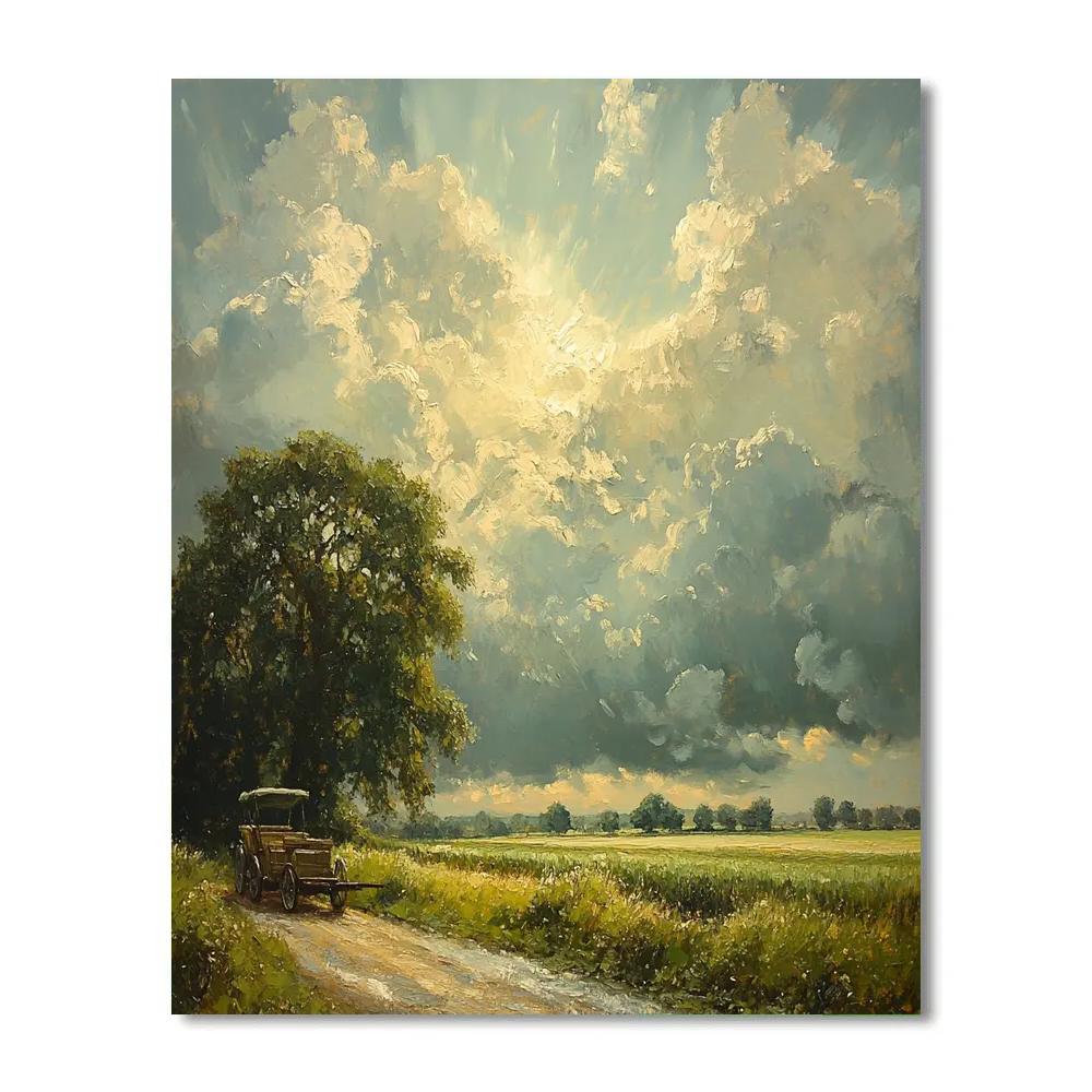 Constable Inspired Country Lane Paint by numbers kits