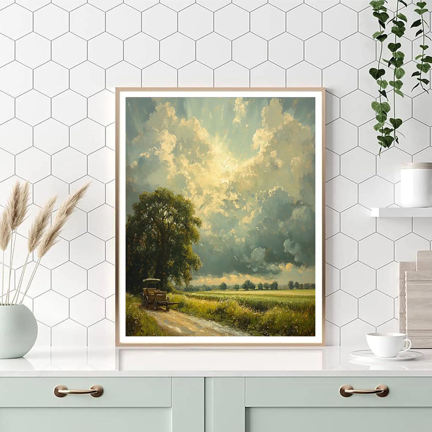 Constable Inspired Country Lane Paint by numbers kits