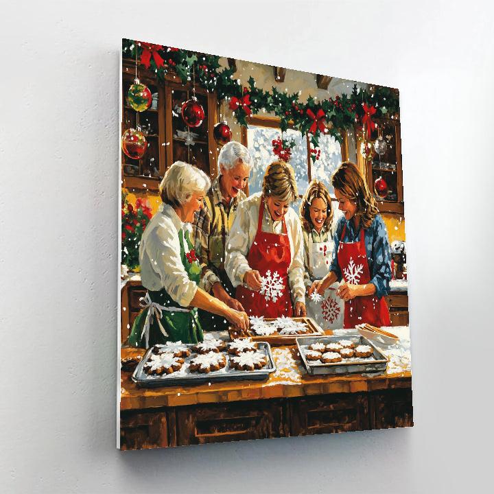 Christmas Kitchen Carol Chorus paint by number