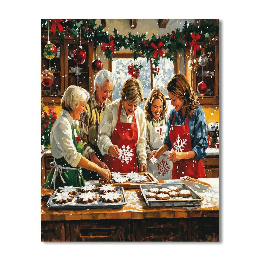 Christmas Kitchen Carol Chorus paint by number