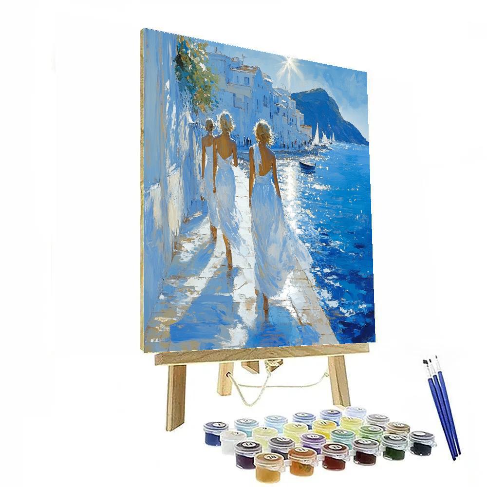 Sorolla Inspired Sunlit Beach paint by numbers