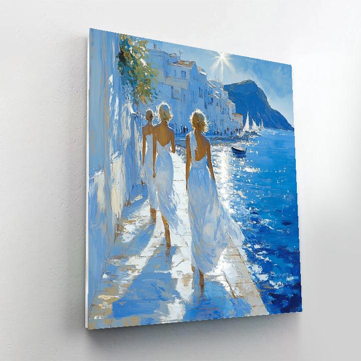 Sorolla Inspired Sunlit Beach paint by numbers