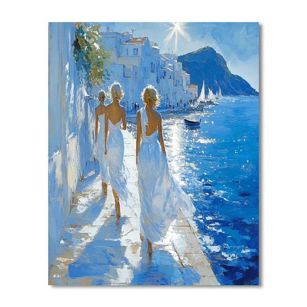 Sorolla Inspired Sunlit Beach paint by numbers