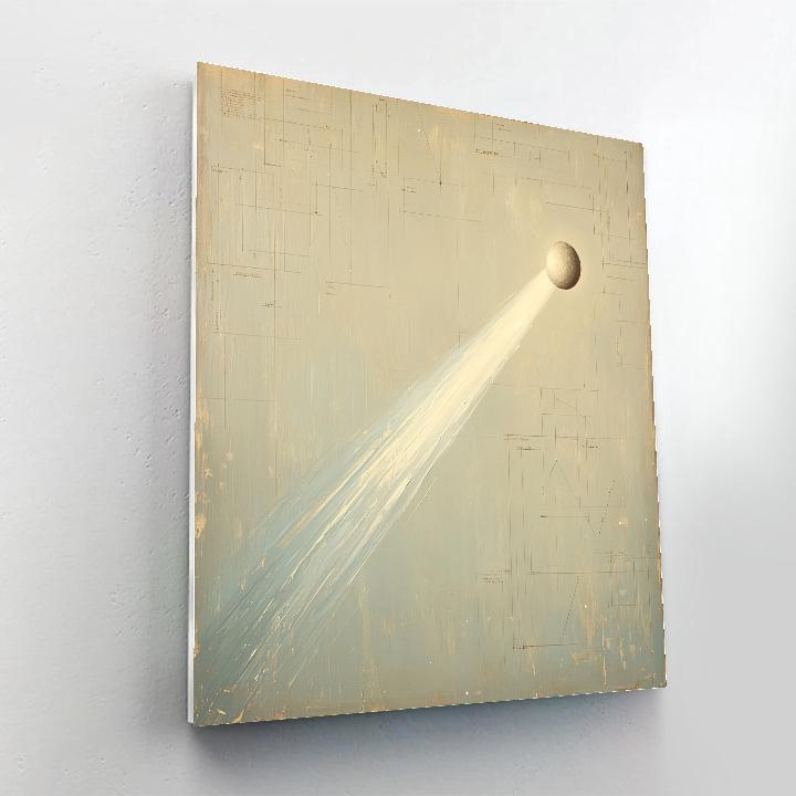 Leonardo Da Vinci Inspired Comet Tail Anatomy Number painting