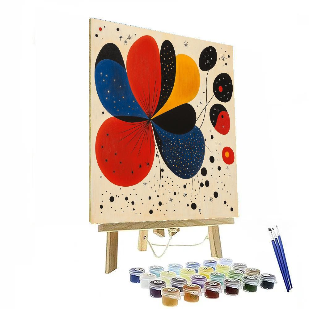 Joan Miró Inspired Cosmic Dream Garden Paint by numbers kits