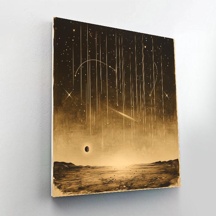 Leonardo Da Vinci Inspired Meteor Shower Tracings paint by color