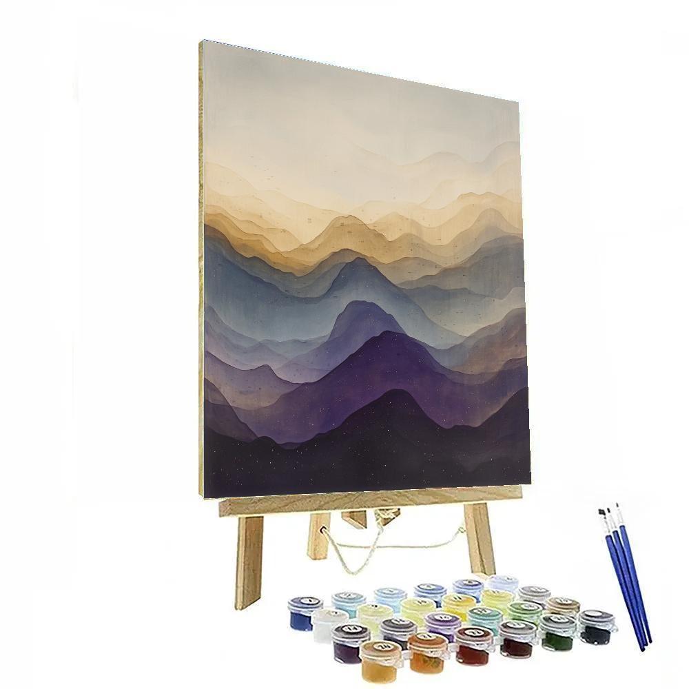 Leonardo Da Vinci Inspired Nebula Veil Cartography paint by color