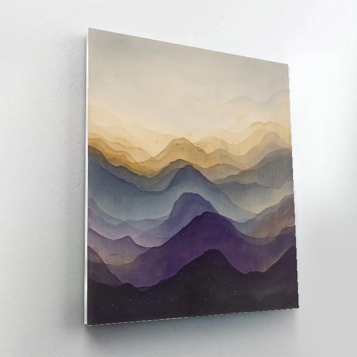 Leonardo Da Vinci Inspired Nebula Veil Cartography paint by color