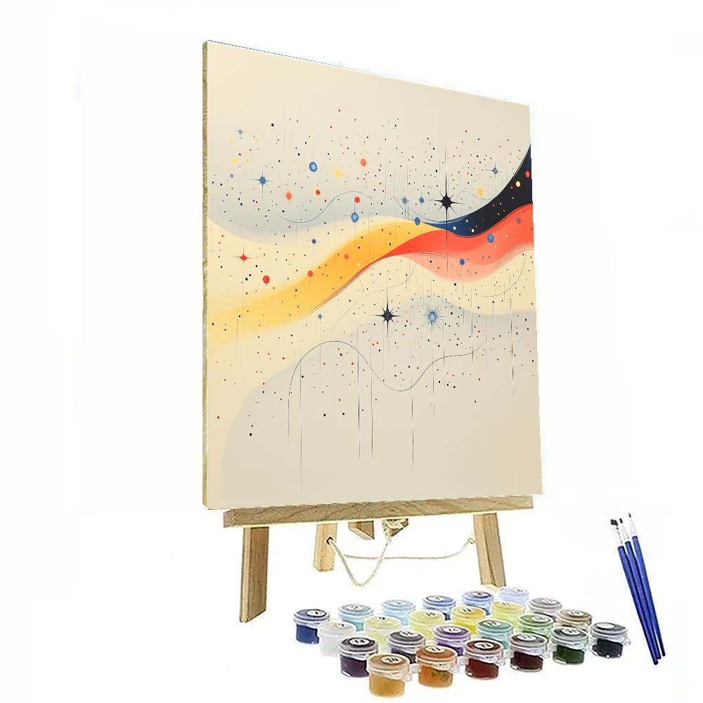 Joan Miró Inspired Stardust Echoes Numbered painting kits
