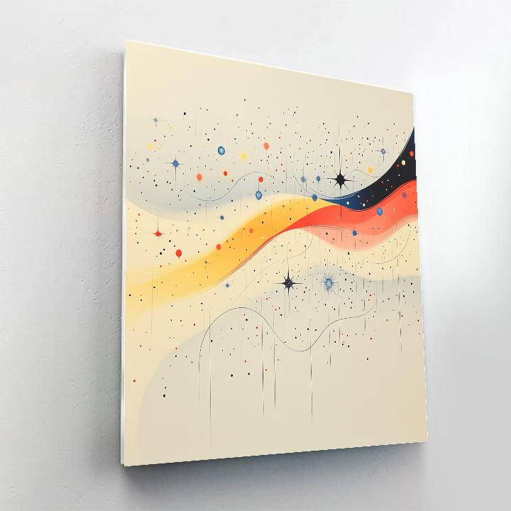 Joan Miró Inspired Stardust Echoes Numbered painting kits