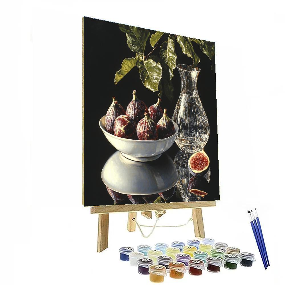 Caravaggio Inspired Fruit And Glass painting number kit