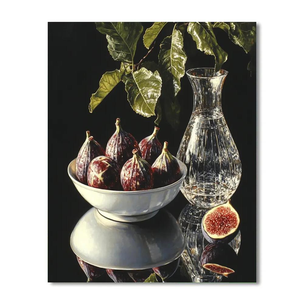 Caravaggio Inspired Fruit And Glass painting number kit