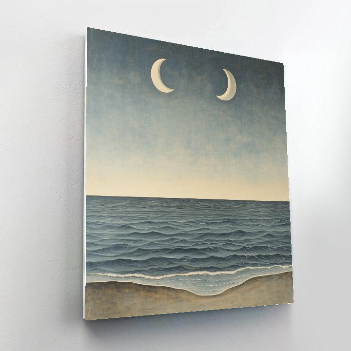 Leonardo Da Vinci Inspired Tidal Rhythm Diagram paint by color