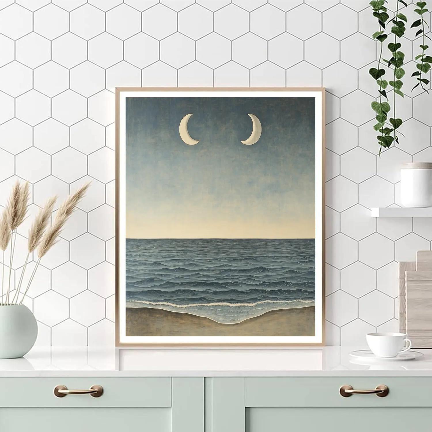 Leonardo Da Vinci Inspired Tidal Rhythm Diagram paint by color