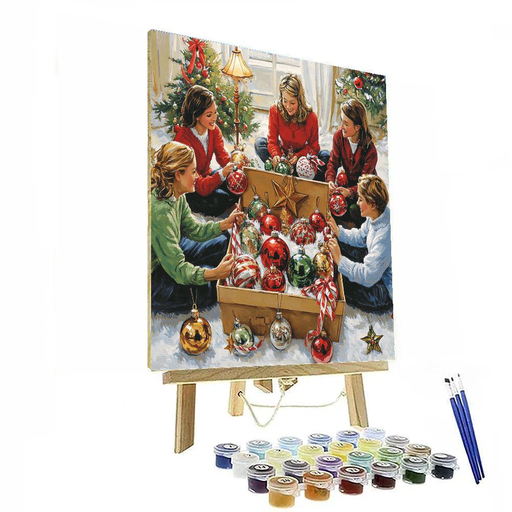 Ornament Story Circle Number painting