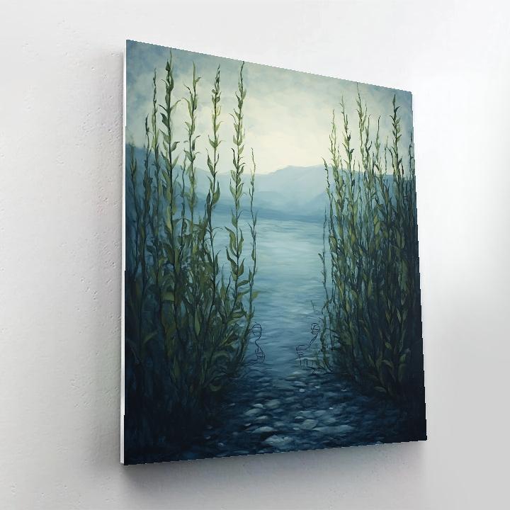 Leonardo Da Vinci Inspired Whispering Kelp Forest Number painting