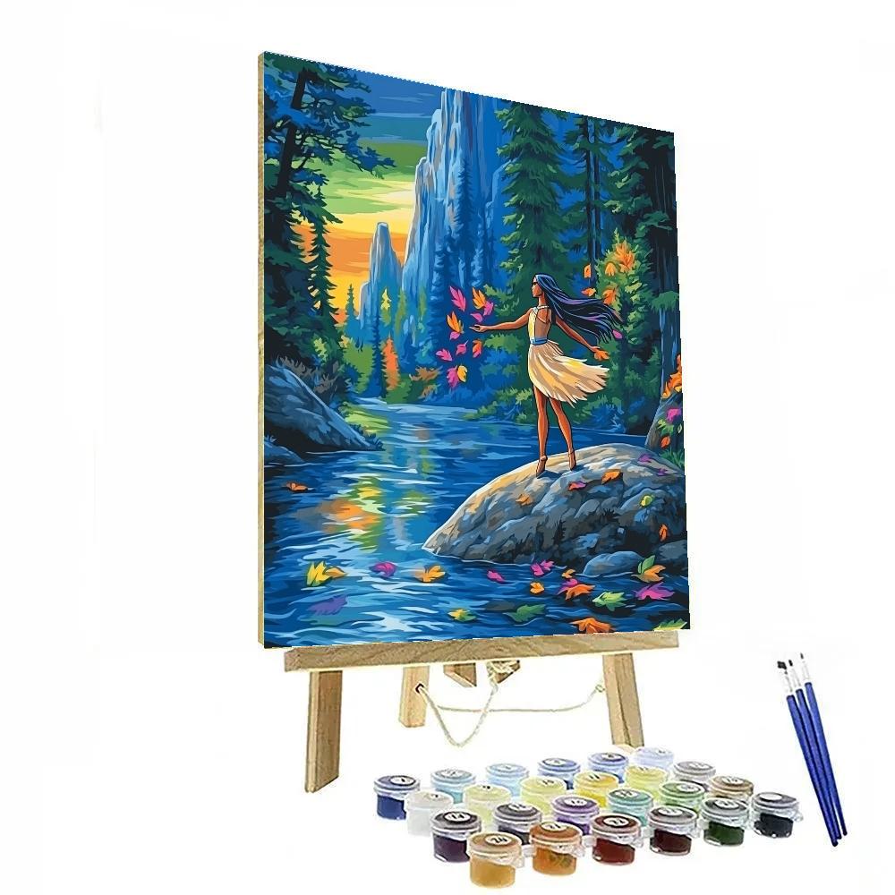 Pocahontas River Breeze Journey Disney Inspired painting number kit