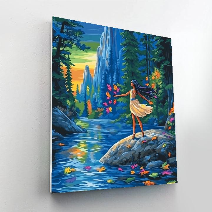 Pocahontas River Breeze Journey Disney Inspired painting number kit