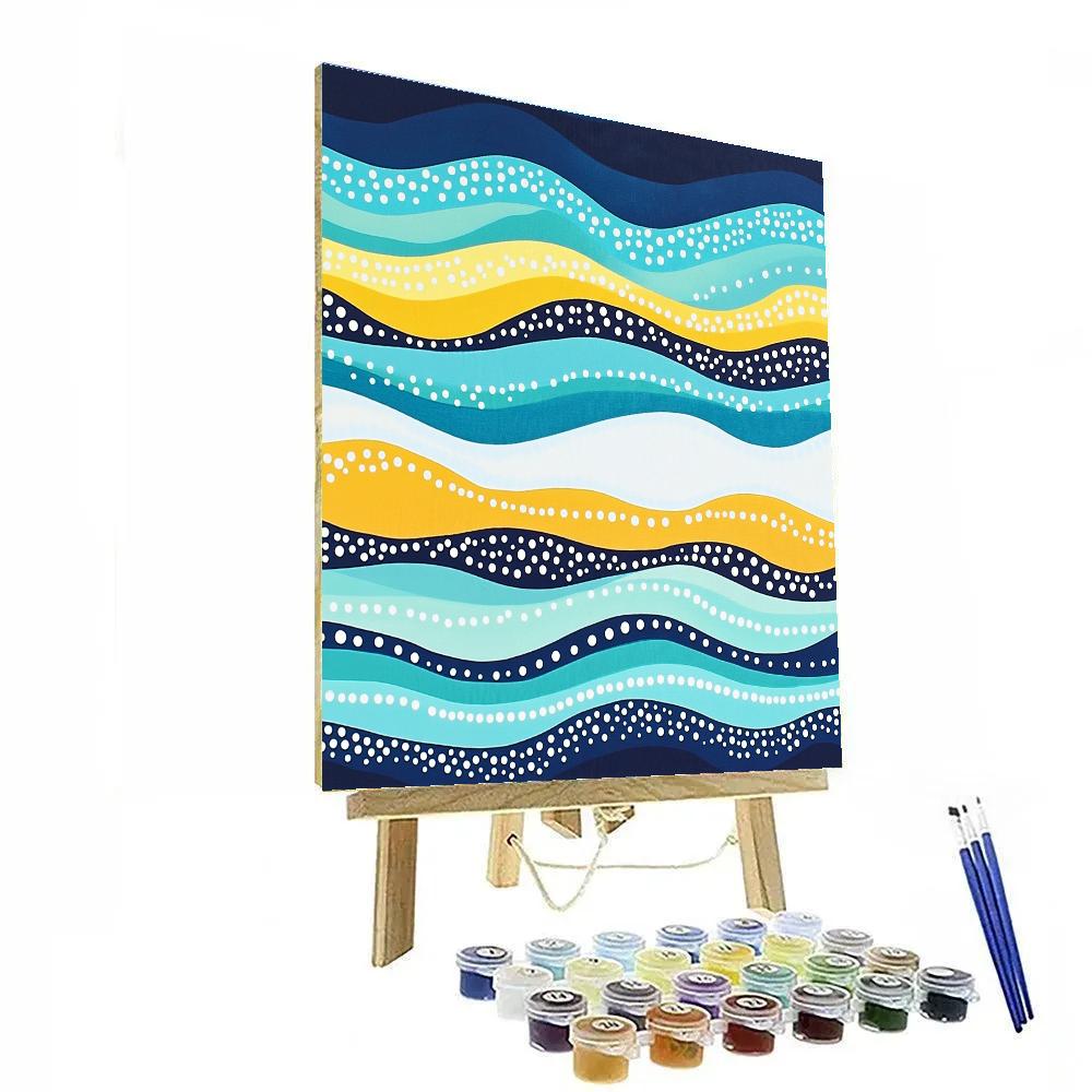 Yayoi Kusama Inspired Ocean Of Repeating Horizons DIY paint by numbers