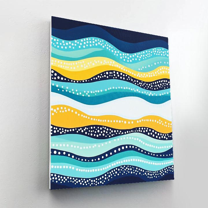 Yayoi Kusama Inspired Ocean Of Repeating Horizons DIY paint by numbers