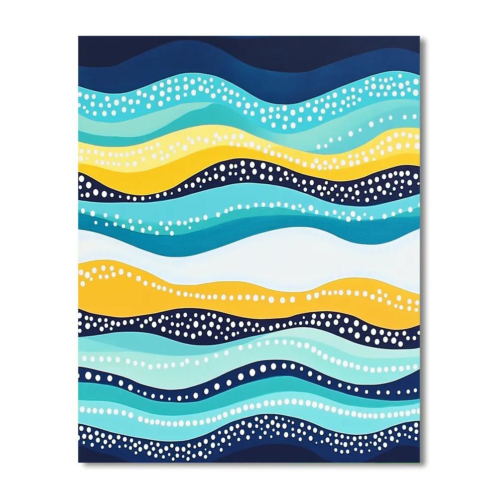 Yayoi Kusama Inspired Ocean Of Repeating Horizons DIY paint by numbers